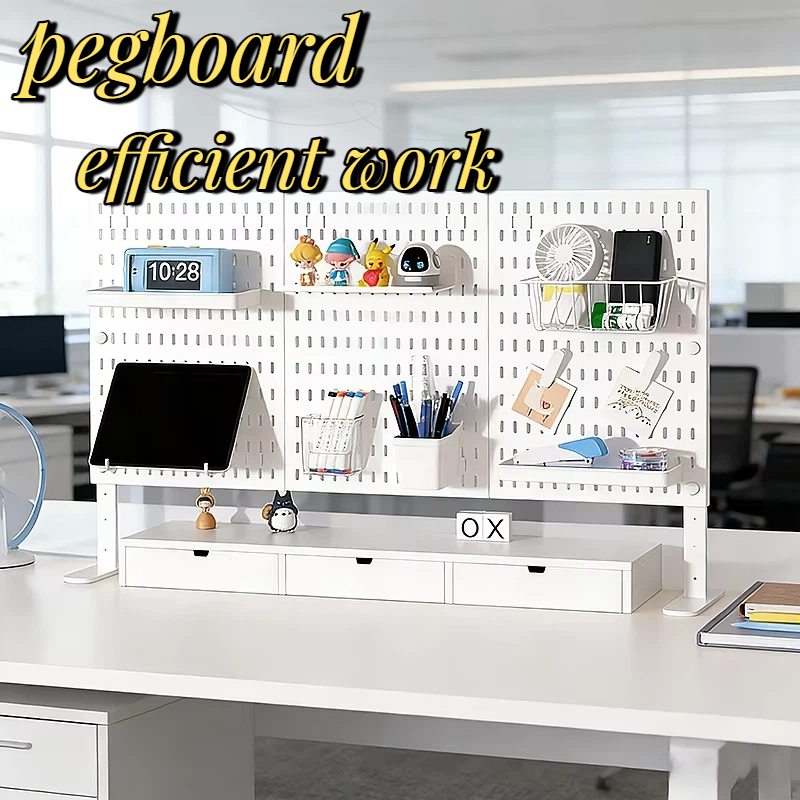 Desk Setup Organization - Настольная перфорированная доска из полипропилена 30×30