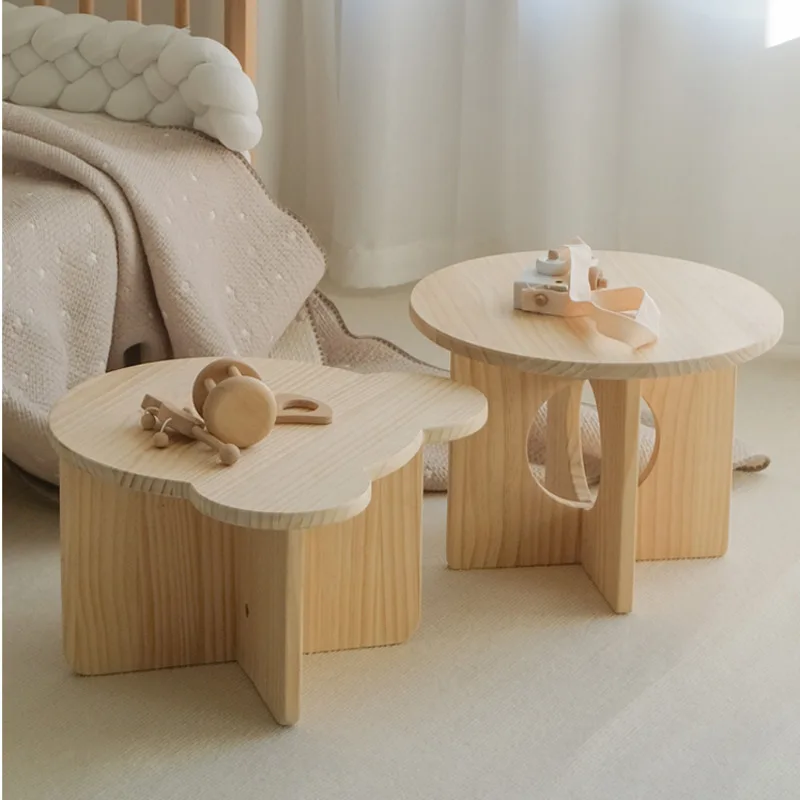 Desk Setup Small Room - Детский маленький стол из массива дерева,