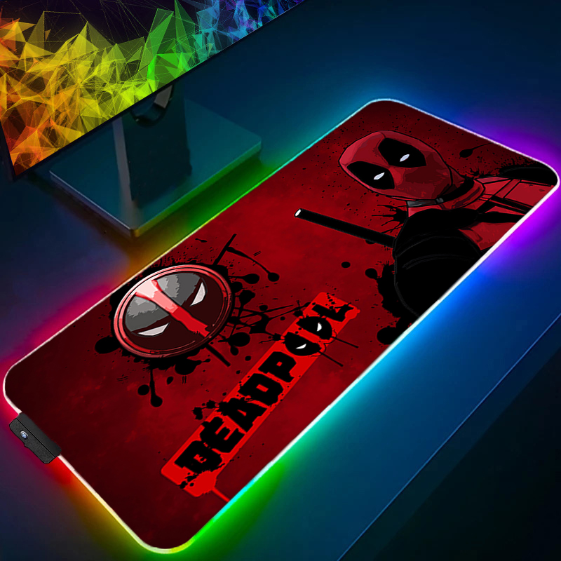 Desk Setup Accessories - Светодиодный коврик для мыши, игровая подсветка,
