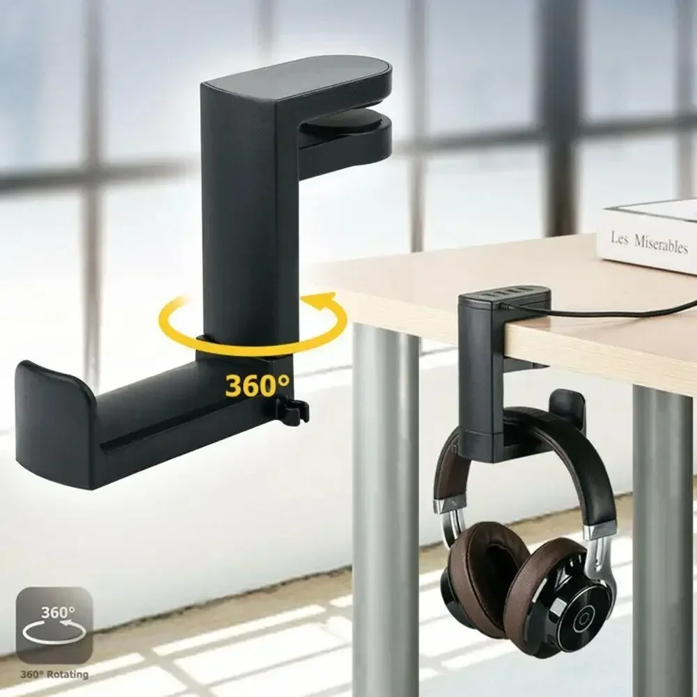 Desk Setup Game - Крепление-держатель для наушников без сверления, регулируемая