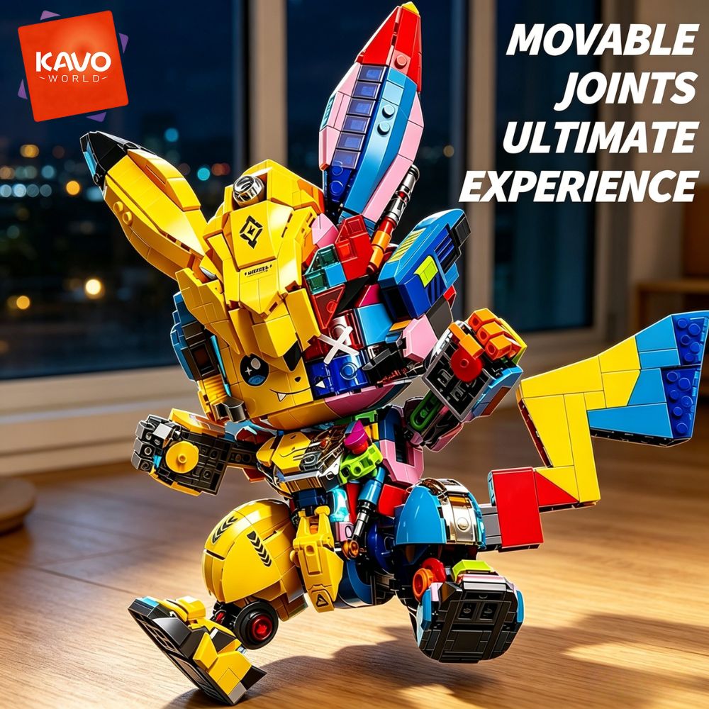 Desk Setup Small Room - KAVOWORLD 1505 деталей: Механическая мышь-робот, конструктор,