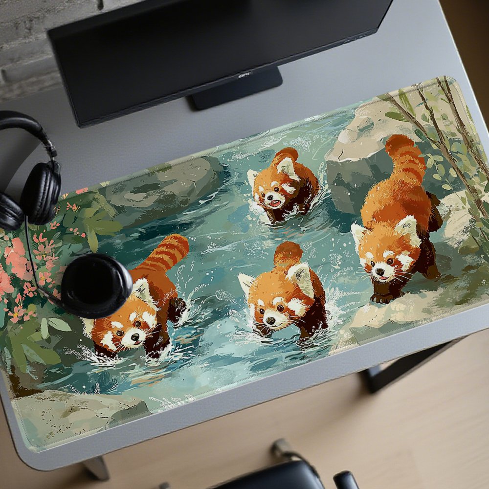 Desk Setup Streaming - Коврик для мыши XXL с изображением