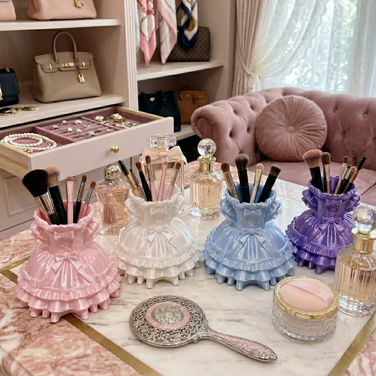 Desk Setup Organization - Подставка для кистей для макияжа и