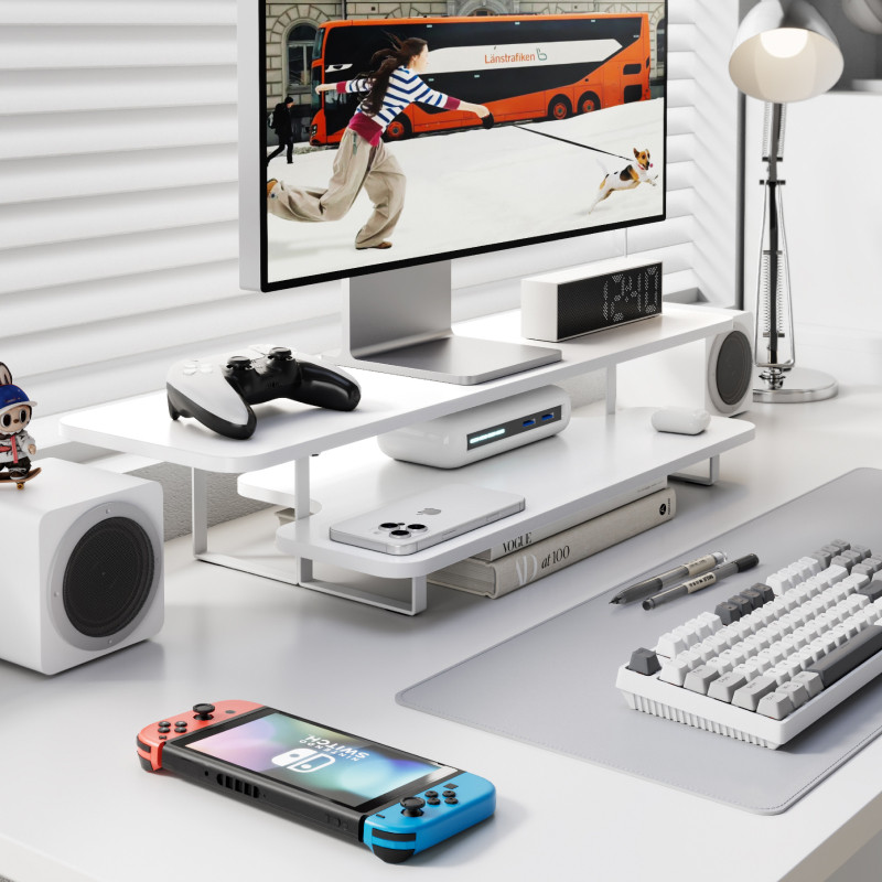 Подставка для монитора из масс – обзор и цена Desk Setup With Laptop And Monitor