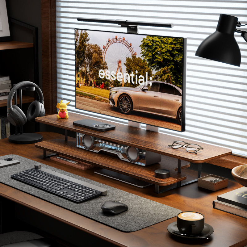 Подставка для монитора из масс – обзор и цена Desk Setup With Laptop And Monitor