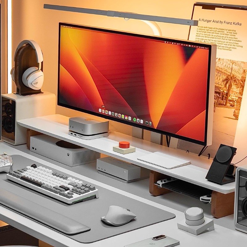 Современная подставка для мони – обзор и цена Desk Setup With Laptop And Monitor