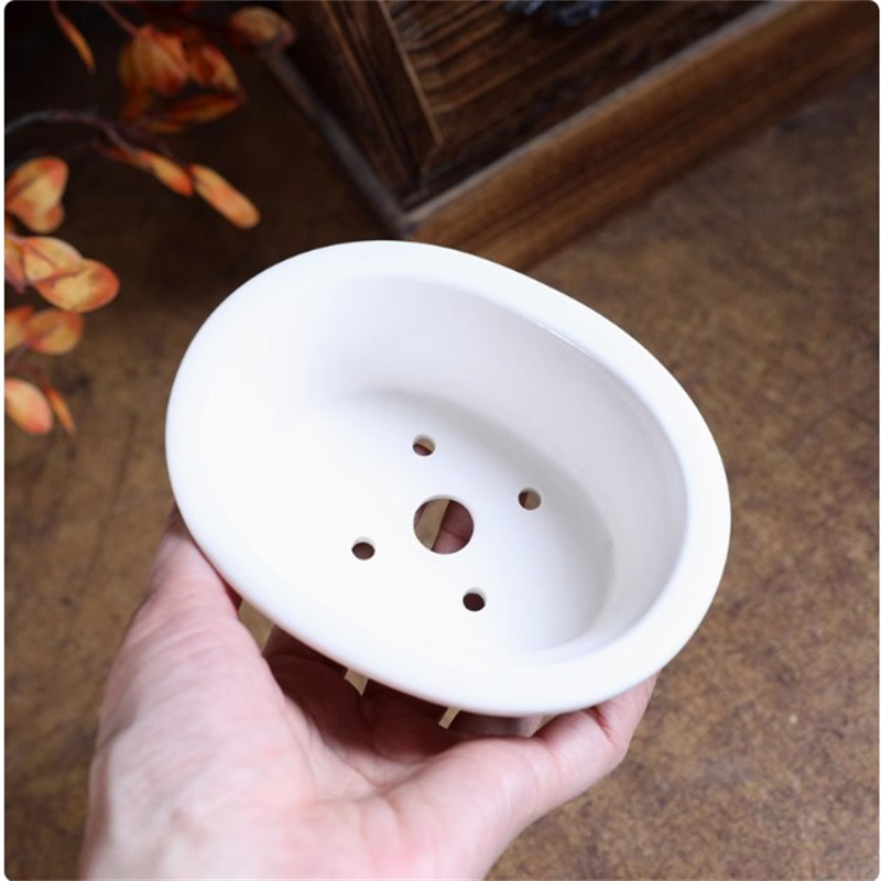 Фарфоровый белый овальный горш – обзор и цена Plant Pot Small Desk