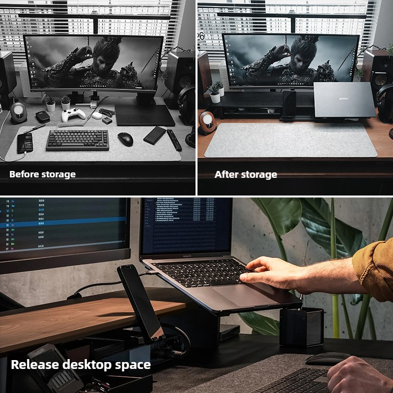 Модульная подставка для монито – обзор и цена Desk Setup With Laptop And Monitor