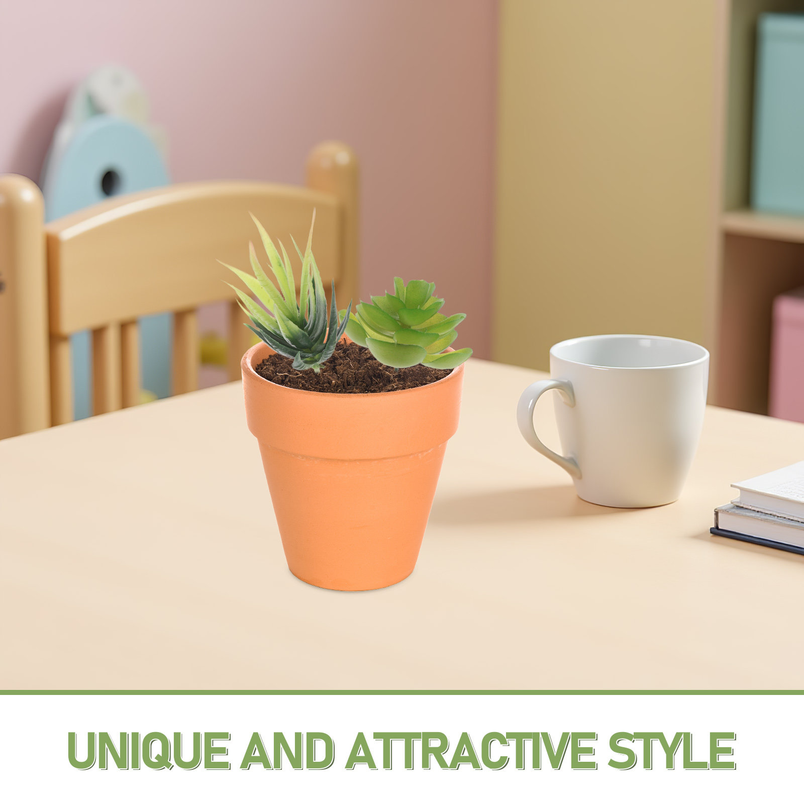 Набор из 6 искусственных сукку – обзор и цена Plant Pot Small Desk