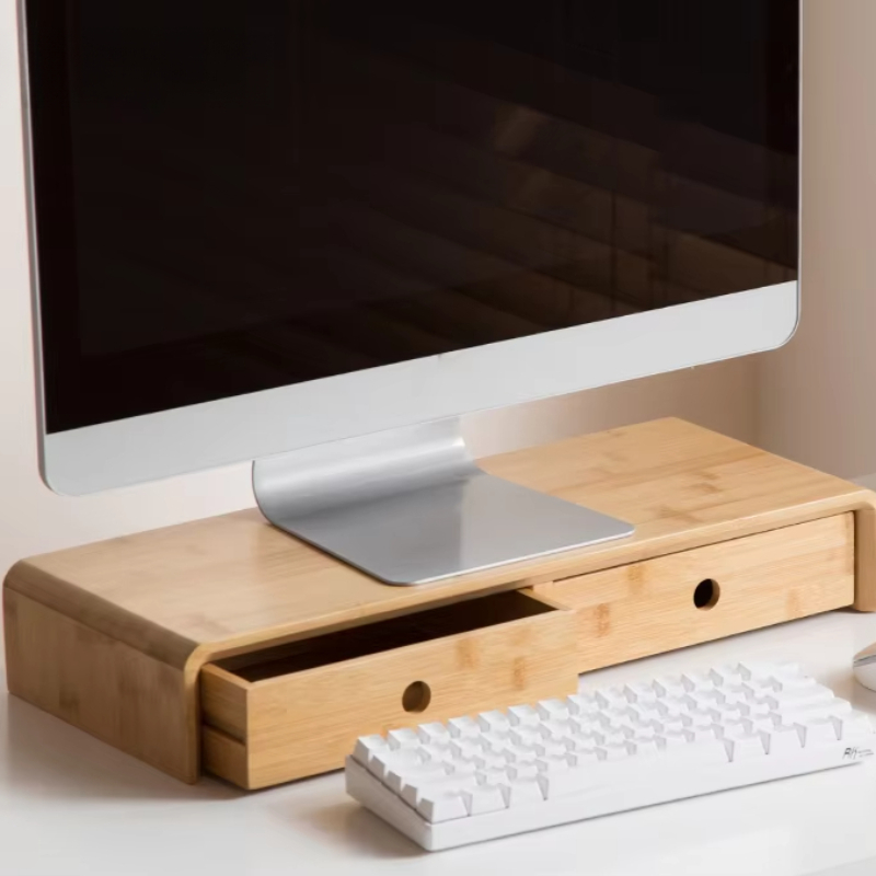 Бамбуковый монитор для ноутбук – обзор и цена Desk Setup With Laptop And Monitor