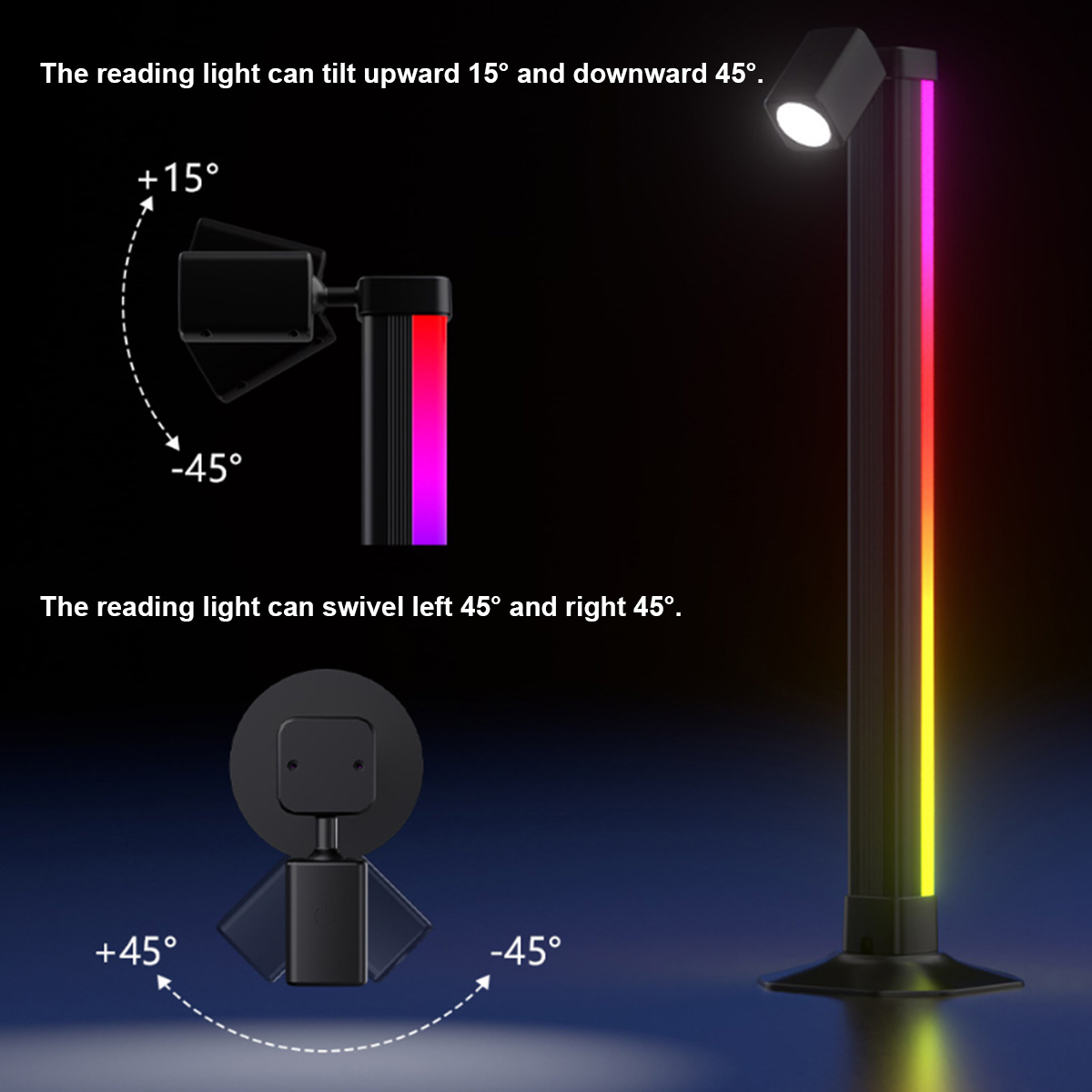 Умная светодиодная лампа RGB с – обзор и цена Desk Setup Tv
